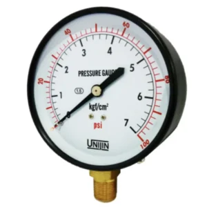 60 l a pressure gauge ik เกจวัดแรงดัน UNIJIN หน้าปัดขนาดตั้งแต่ 1.5 นิ้ว ถึง 10 นิ้ว รุ่น P110