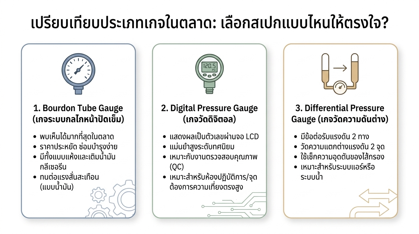 เกจวัดแรงดัน กี่บาร์